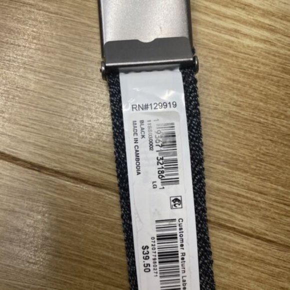 Mens Belt Sun + Stone Webbing 38 /40 Stretch Black Nylon Tacticai Size L - Picture 5 of 9